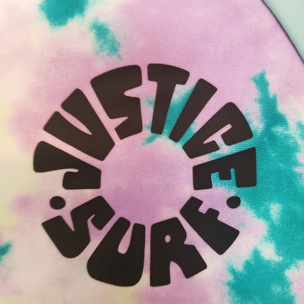 Justice girl swim top rashguard